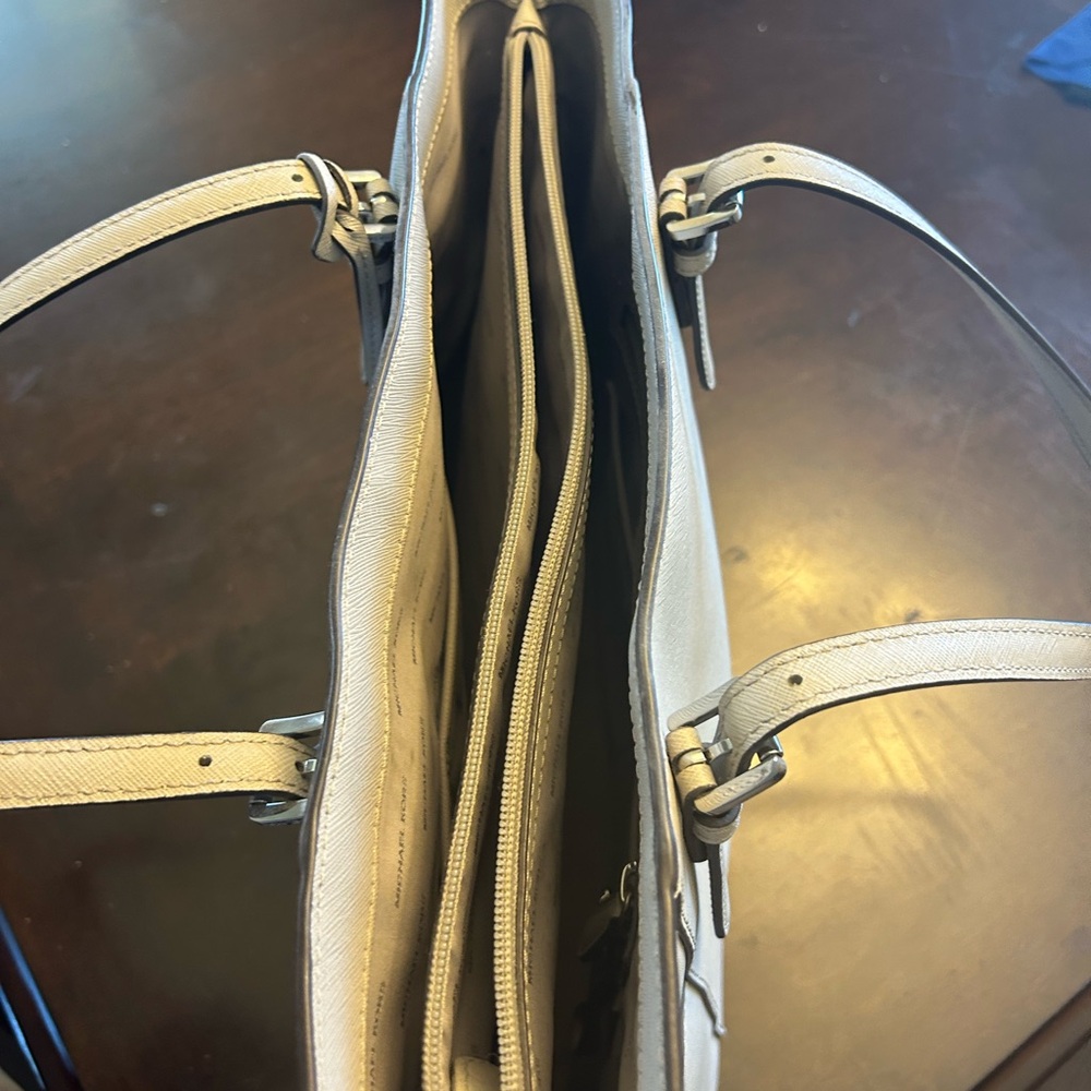 Michael Kors Gray Saffiano Leather Tote - Picture 8 of 9
